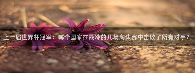 世界杯直播观看:上一届世界杯冠军:哪个国家在最冷的几场淘汰赛中击败了所有对手?