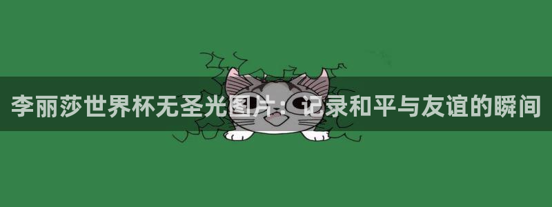 2026世界杯亚洲预选赛:李丽莎世界杯无圣光图片:记录和平与友谊的瞬间